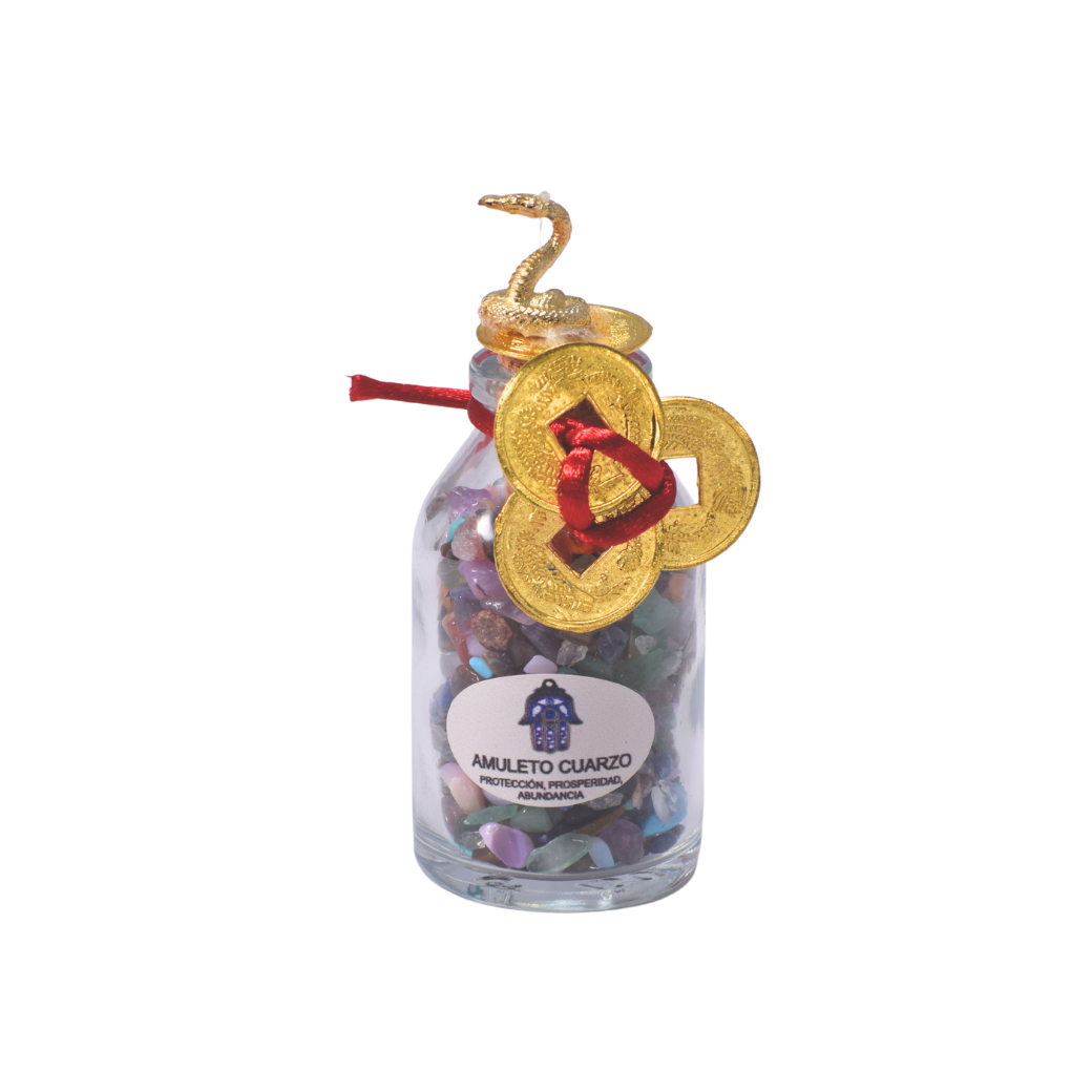 Botella amuleto cuarzo B