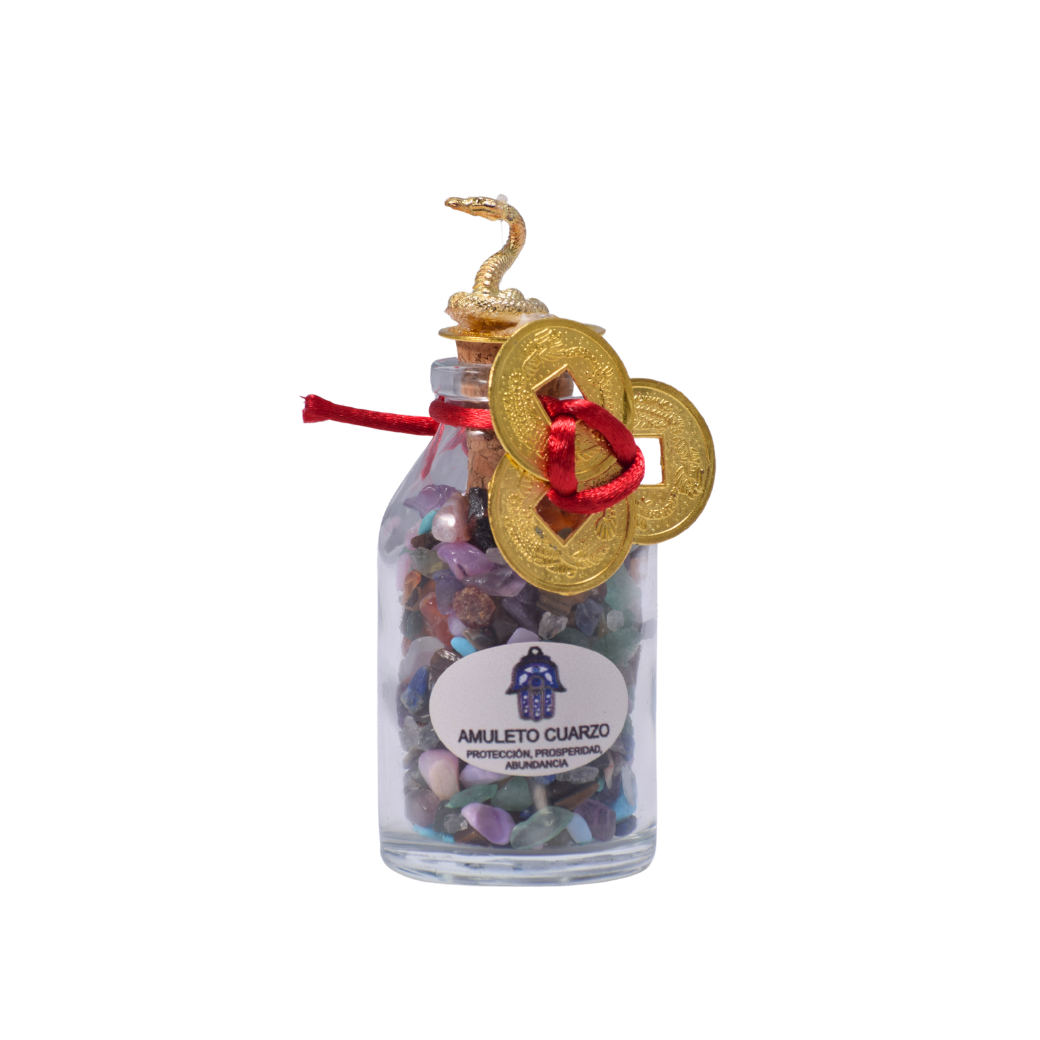 Botella amuleto cuarzo B