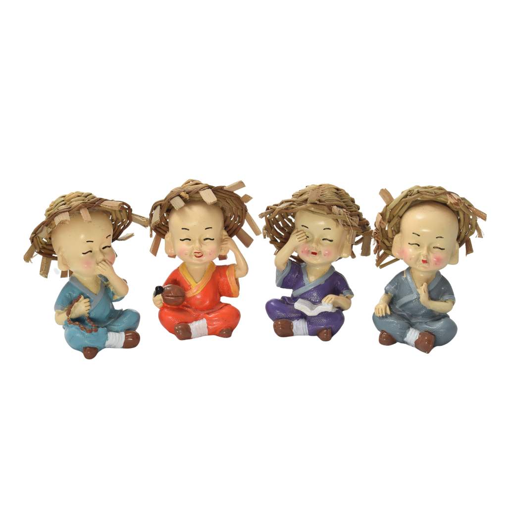 Set 4 Monjes Kung Fu
