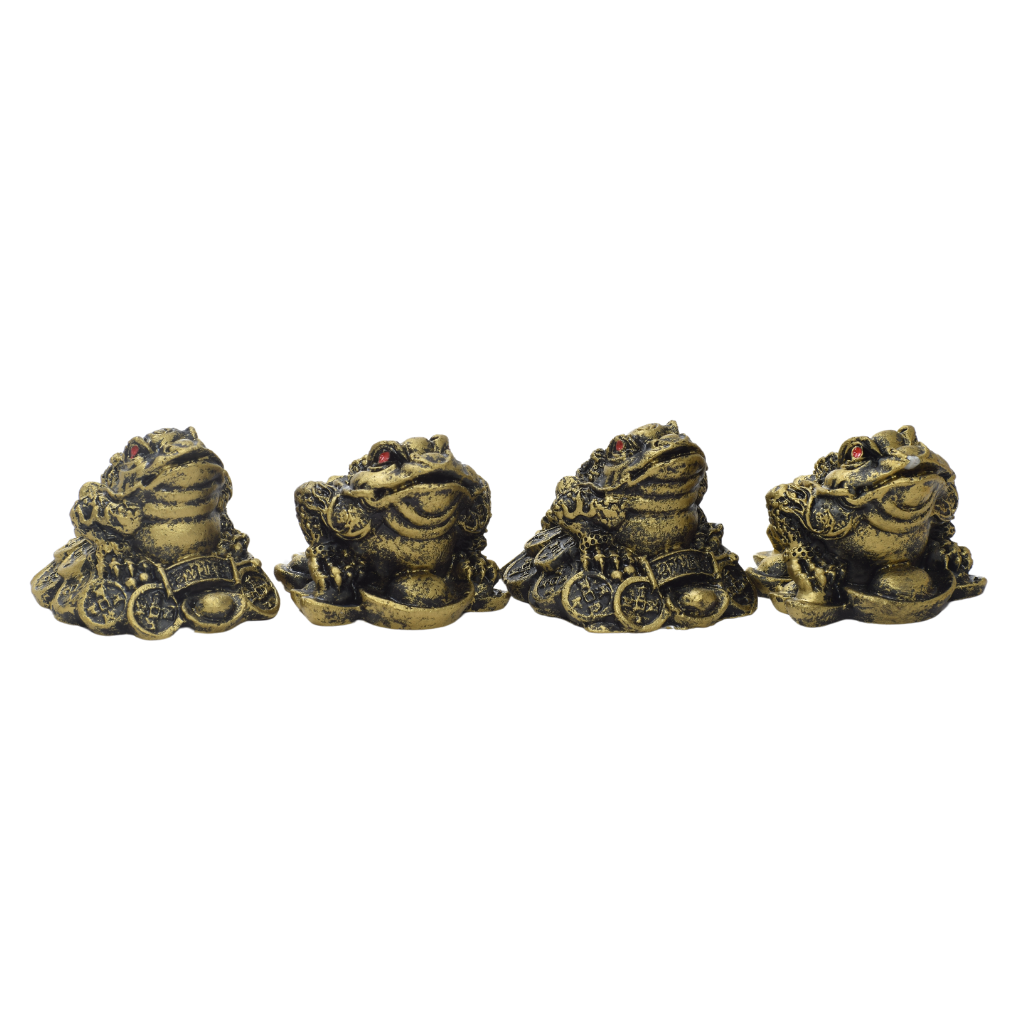 Set 4 Sapos de la Fortuna