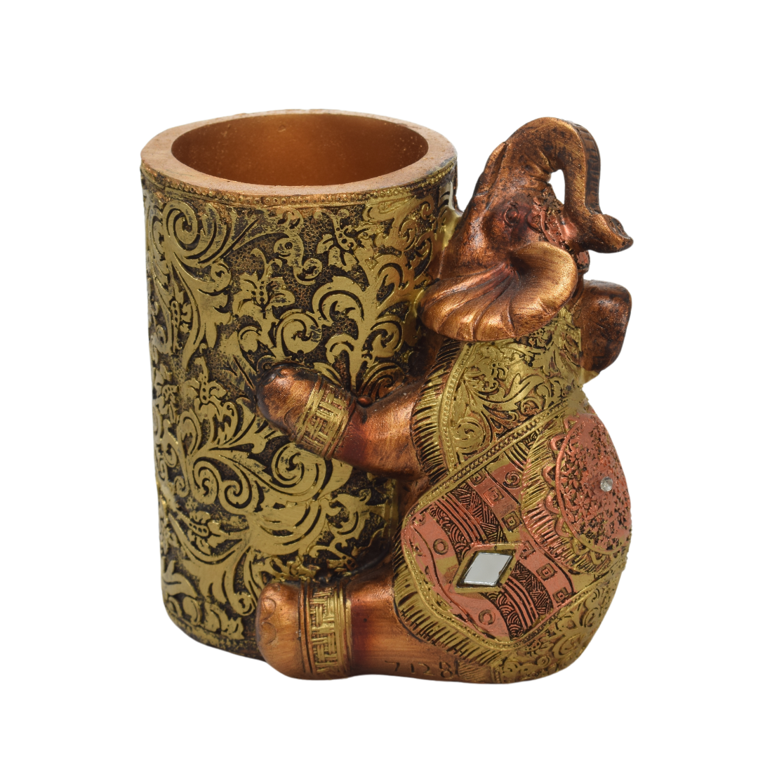 Portalapicero Elefante Bronce