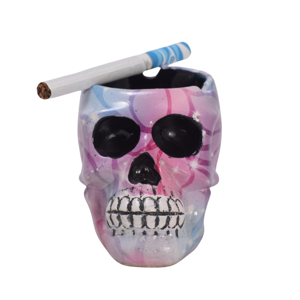 Cenicero Calavera Fucsia