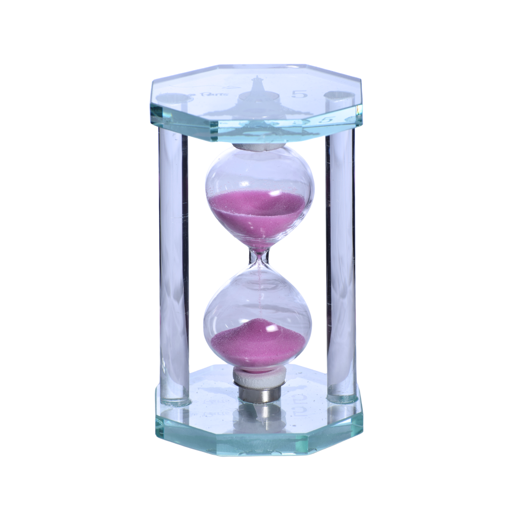 Reloj de Arena de vidrio con Diseño de París