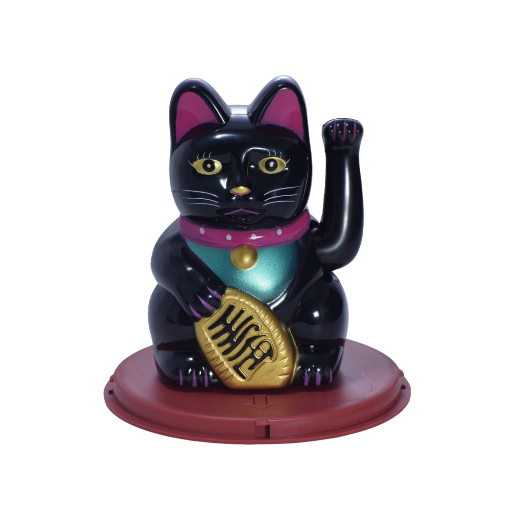 Gato Llama Plata Negro