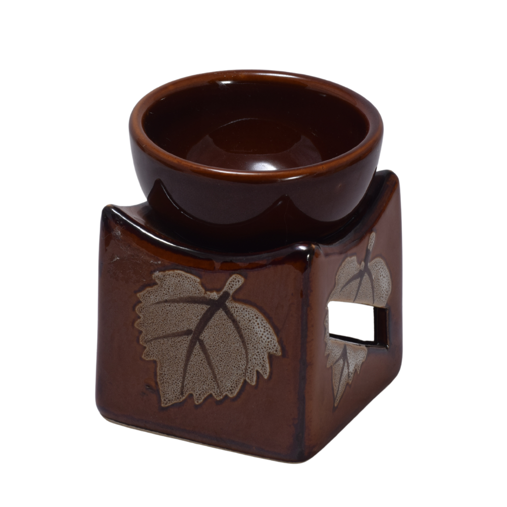 Quemador hoja marrón