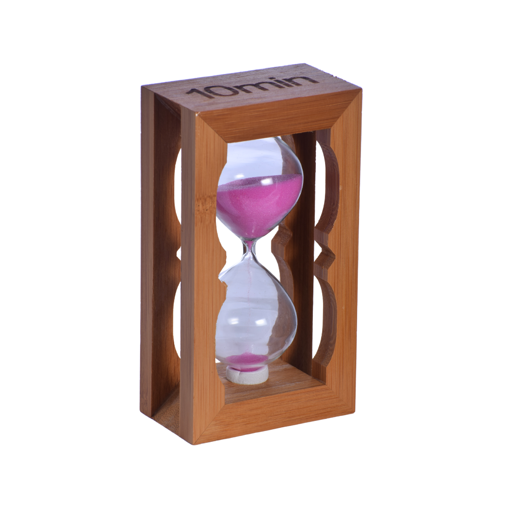 Reloj de Arena de Madera Tallada