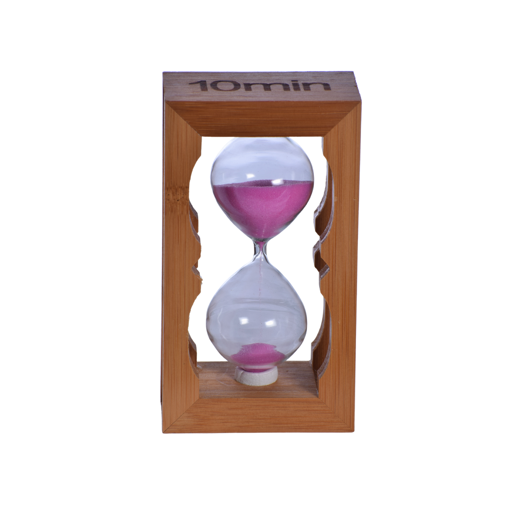 Reloj de Arena de Madera Tallada