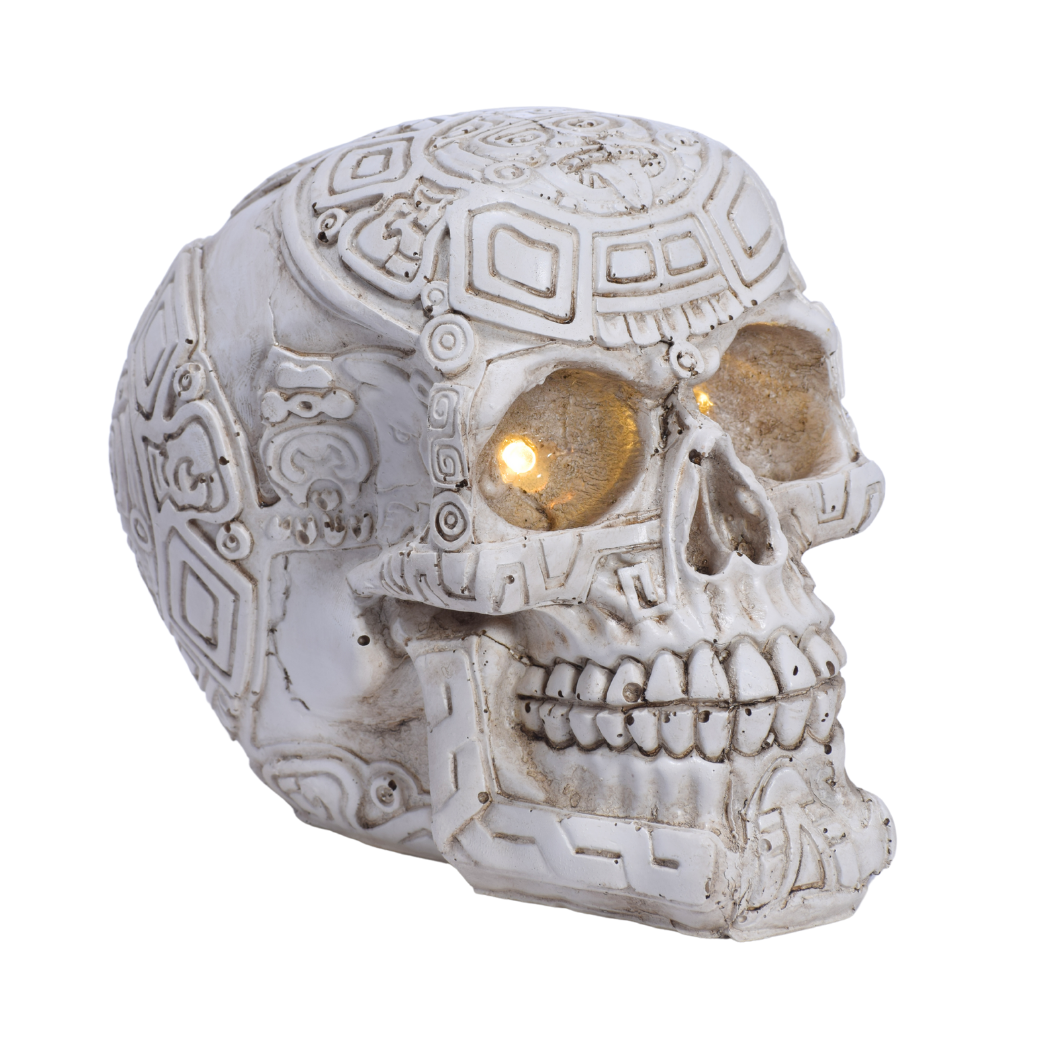 Calavera Decorativa con Luz LED