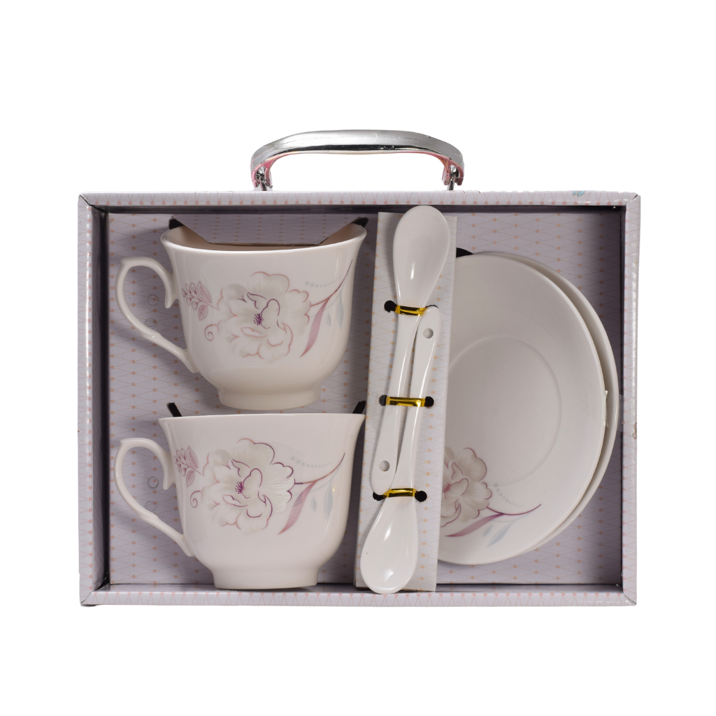Set Taza Vintage Blanco