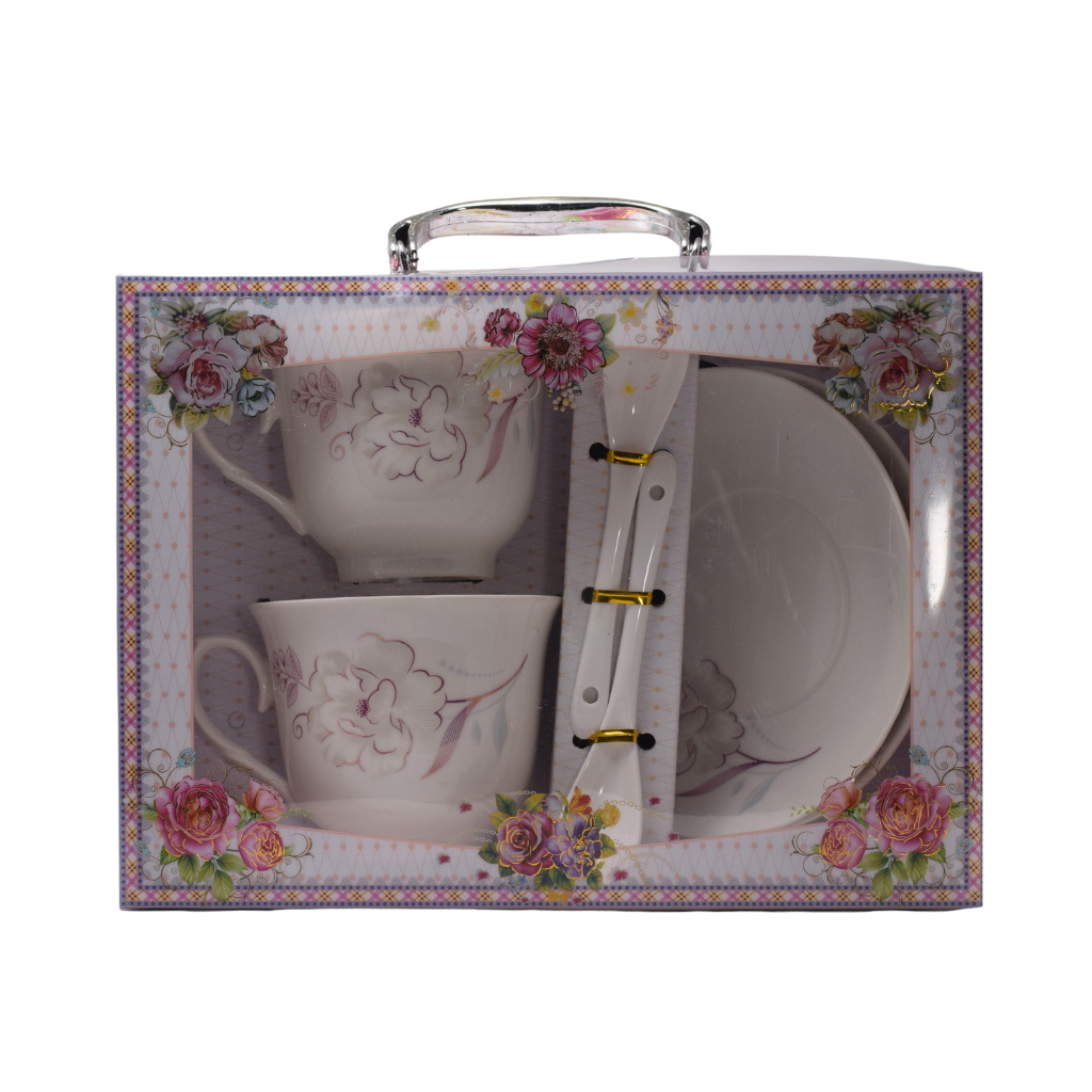 Set Taza Vintage Blanco
