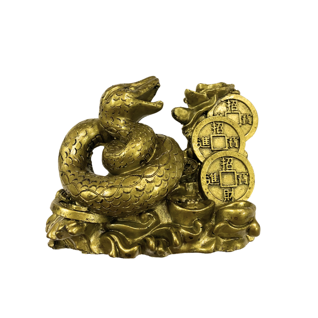 Serpiente de Oro Moneda China de La Fortuna