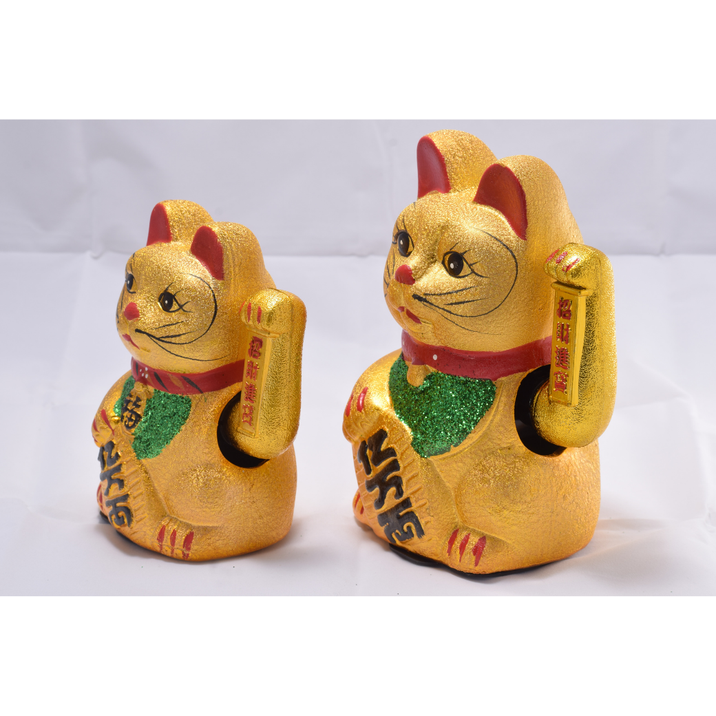 Maneki Neko Dorado Mediano
