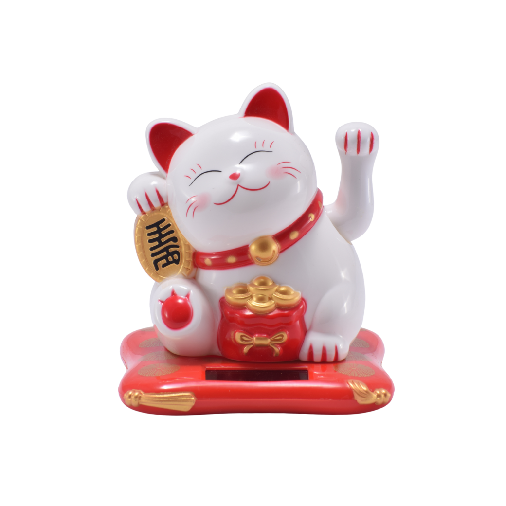 Maneki Neko Blanco Solar