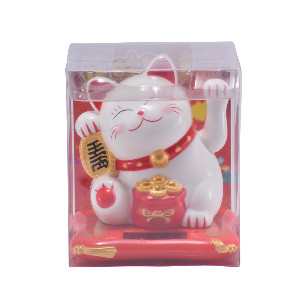 Maneki Neko Blanco Solar