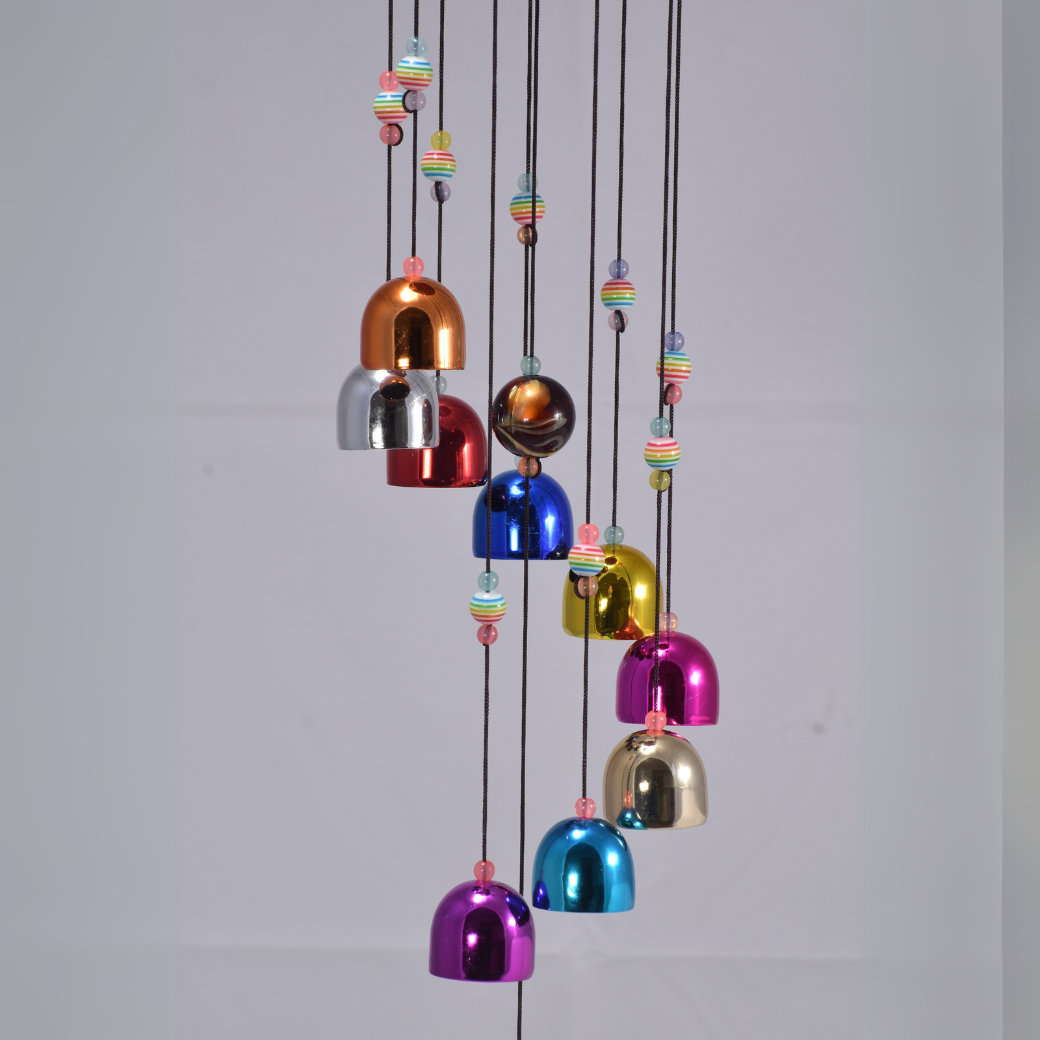 Móvil de Campanas de Viento Multicolor