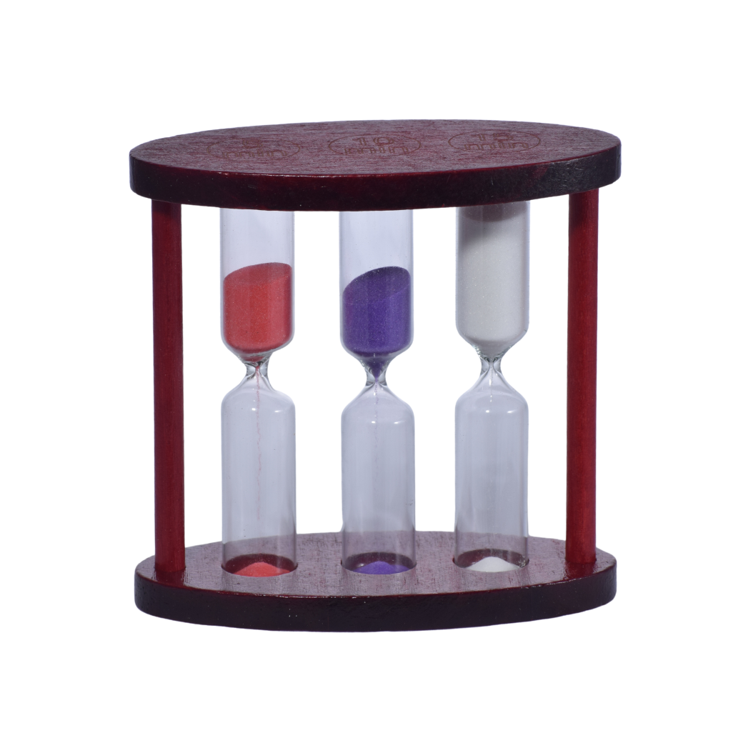 Reloj de Arena Triple de Madera