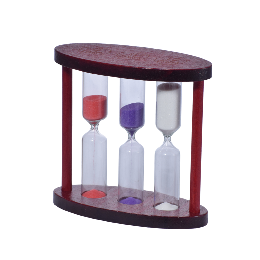 Reloj de Arena Triple de Madera