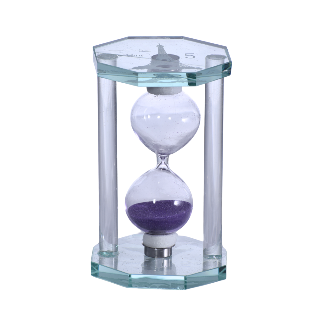 Reloj de Arena de vidrio con Diseño de París