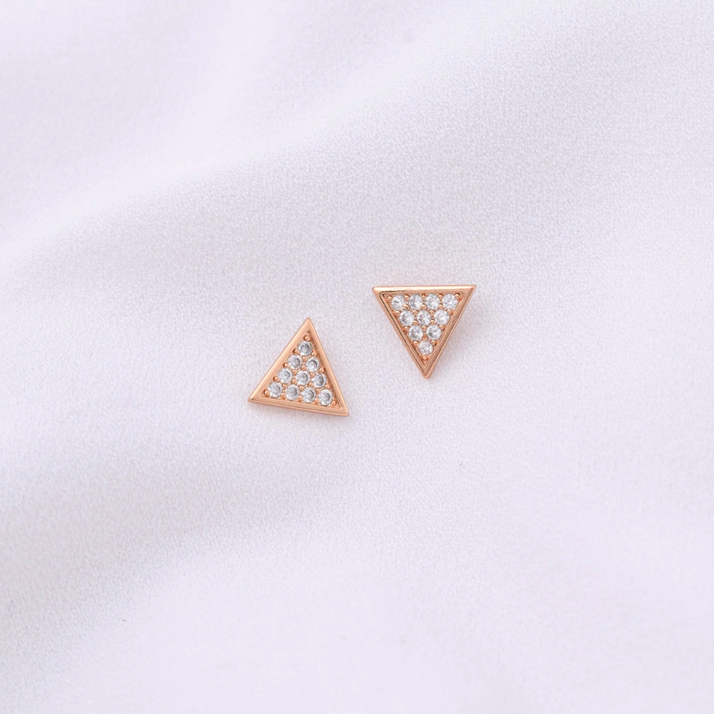 Aretes mini - Triangulo strass