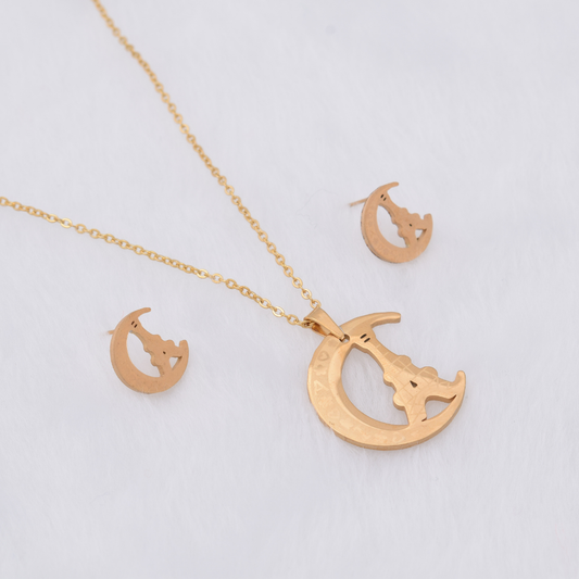 Set collar y aretes - Torre Eiffel