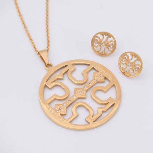 Set collar y aretes - galena