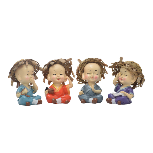Set 4 Monjes Kung Fu