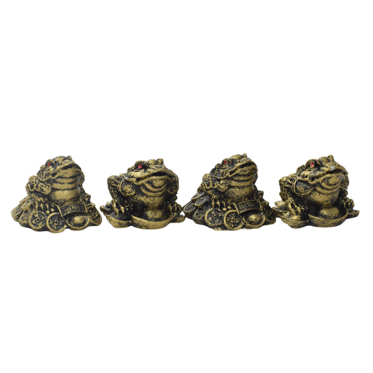 Set 4 Sapos de la Fortuna