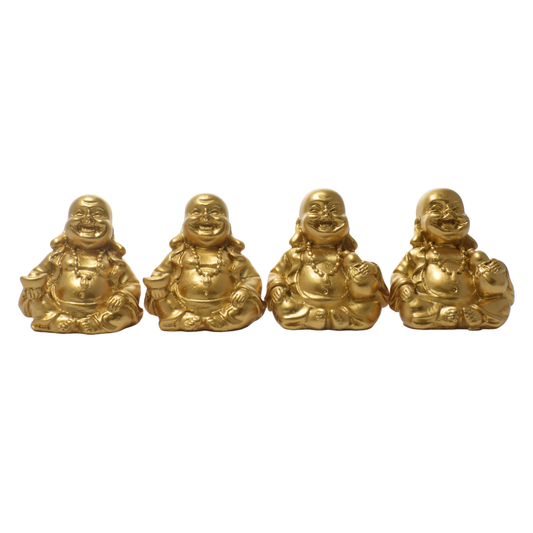 Set 4 buda sonriente