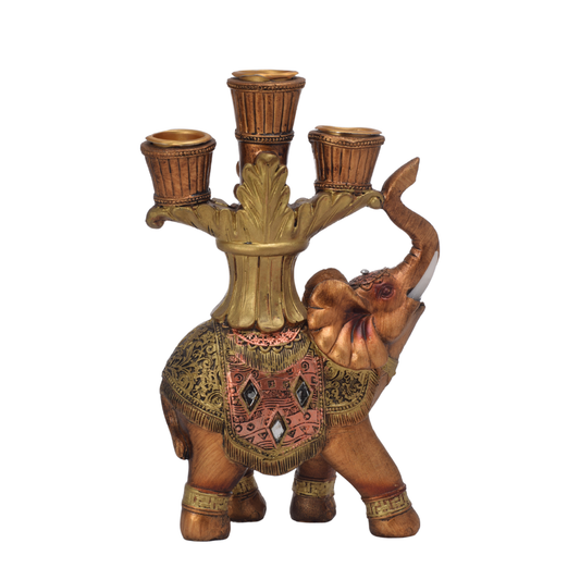Candelabro Elefante Dorado