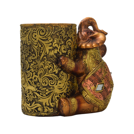 Portalapicero Elefante Bronce