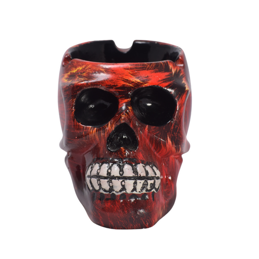 Cenicero Calavera Rojo