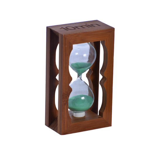 Reloj de Arena de Madera Tallada