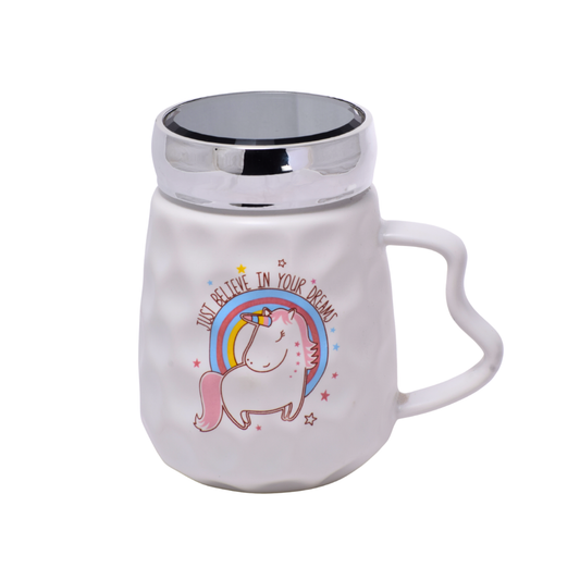 Taza Unicornio Tapa Espejo