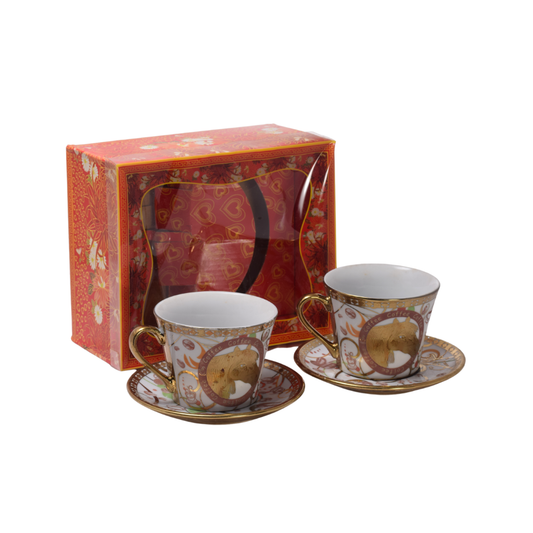 Set Taza Vintage Dorado