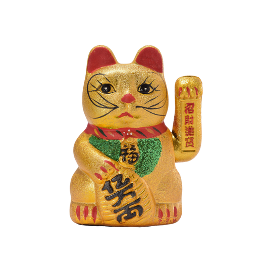Maneki Neko Dorado Mediano