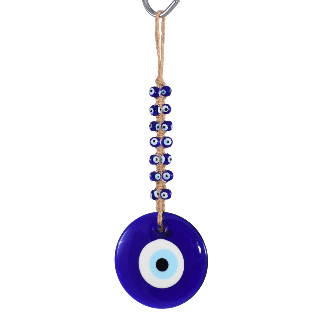 Colgante de Ojo Turco con Mini Amuletos