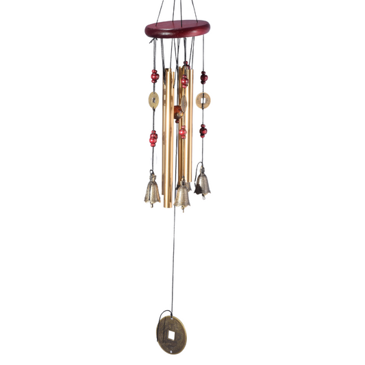Campana de Viento Feng Shui con Monedas Chinas