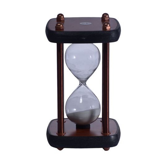 Reloj de Arena Vintage con Arena Blanca