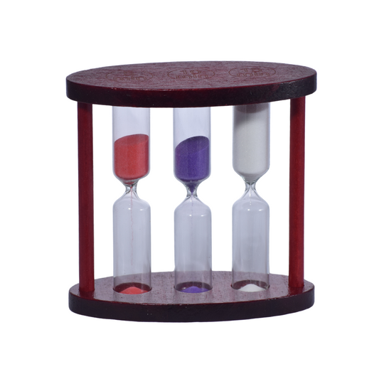 Reloj de Arena Triple de Madera