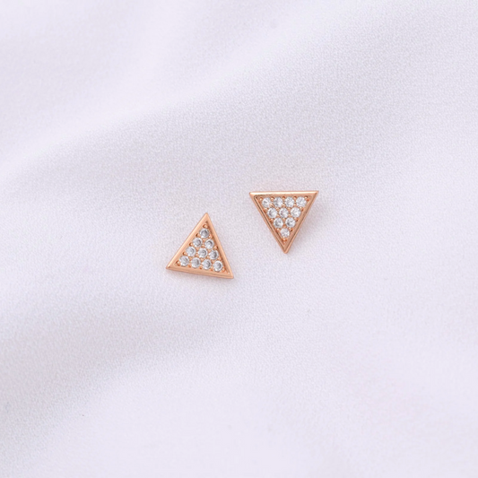 Aretes mini - Triangulo strass